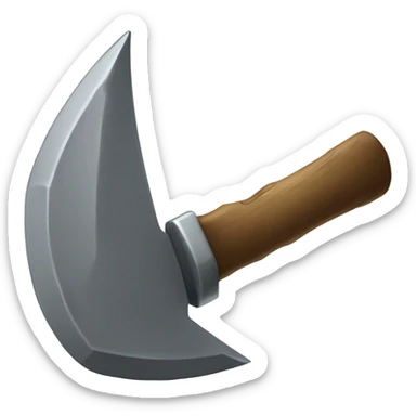 a pickaxe encraved with diamodns sticker