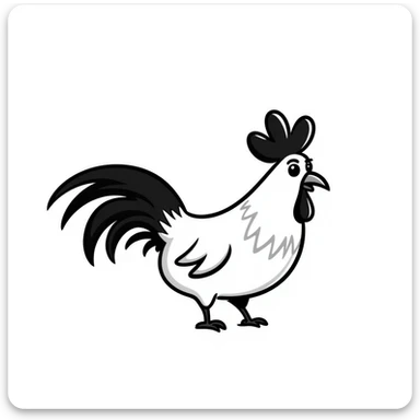 Rooster sticker