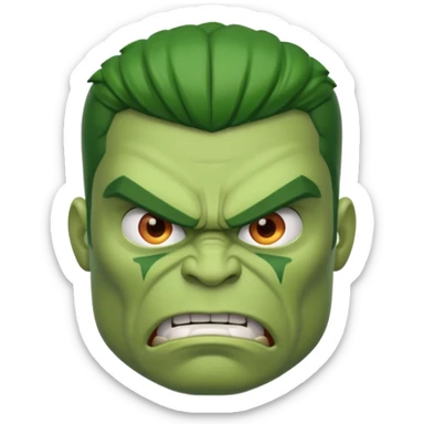Dave as the Incredible Hulk  sticker
