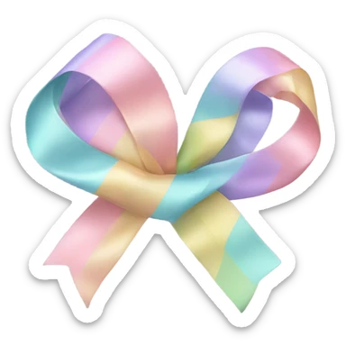 pastel ribbons  sticker