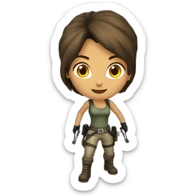 Lara Croft 1997 sticker