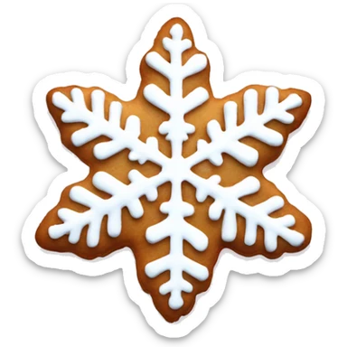 pink snowflake cookie  sticker