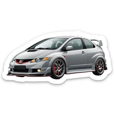 2004 grey Honda civic type r no body kit sticker