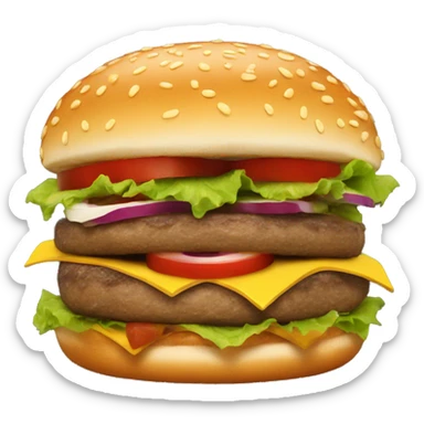 hamburger sticker