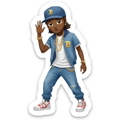 hip hop dancer sticker