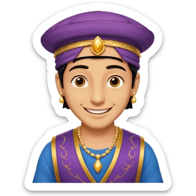 Alladin face only sticker