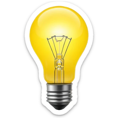 A brain or a head silhouette with a bright lightbulb turning on inside. sticker