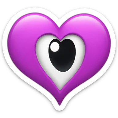 a heart upside down sticker