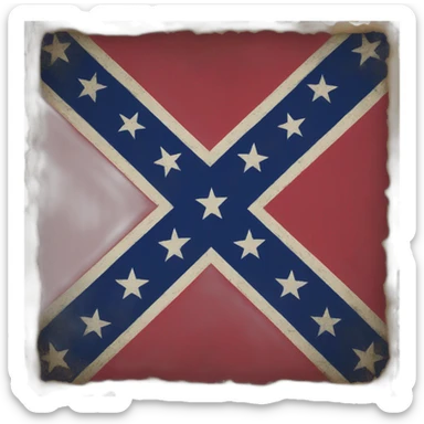 American south confederate flag sticker