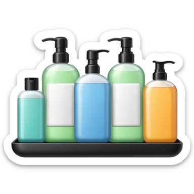 Soap and shampoo sticker