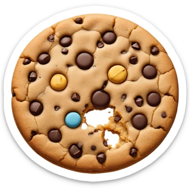 Chocolate crip chip cookie  sticker
