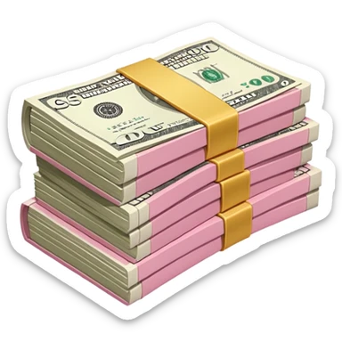 cash flay pink sticker