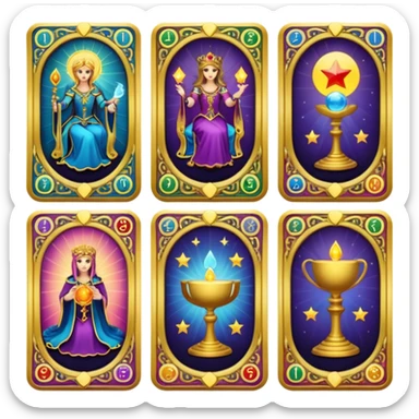 tarot cards sticker