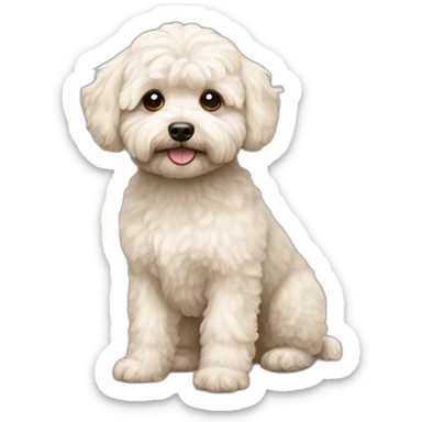 Dog maltipoo sticker