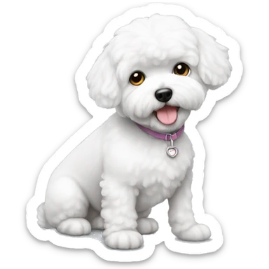 bichon sticker