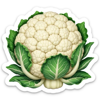 Make cauliflower as emoji sticker
