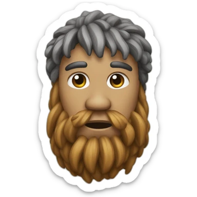 Moaï qui bois du vien sticker