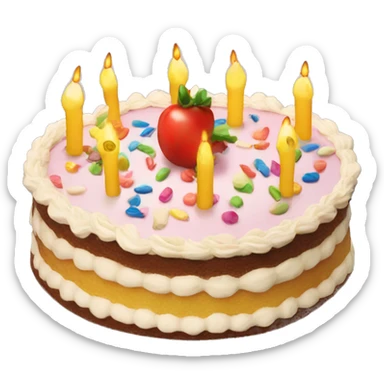 Tarta de cumpleaños  sticker