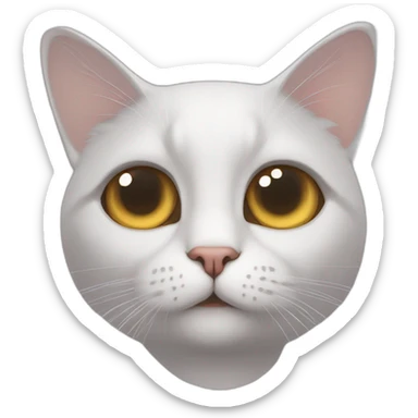 le chat potté qui fait les gros yeux sticker