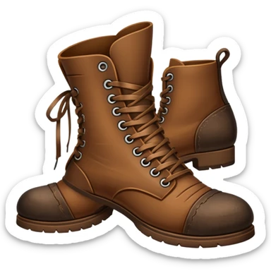 shoe brown sticker
