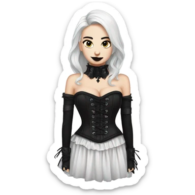 goth corset  sticker