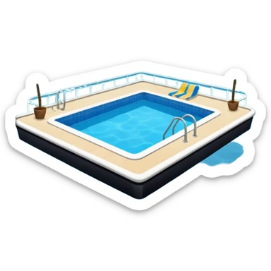 swimming pool in a cruise sticker