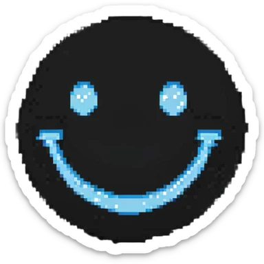 smiling face closeup sticker