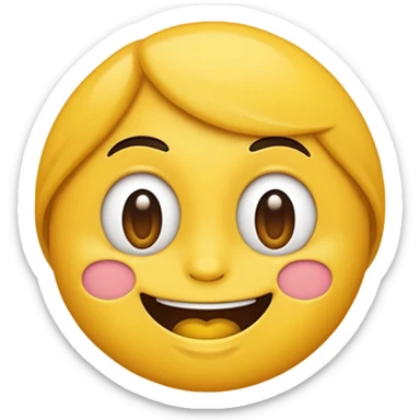 Emoji fou avec un entonnoir sur la tête sticker
