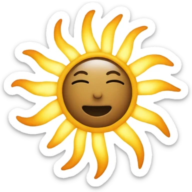 The sun sticker