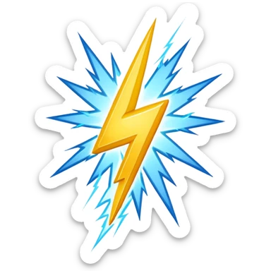 lightning bolt sticker