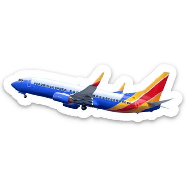 Southwest Airlines Boeing 737-800 (newer Heart One livery) sticker