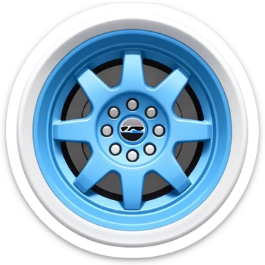 baby blue and white rims subaru impreza wrx sti  sticker