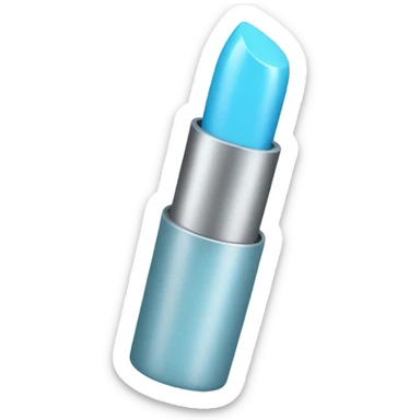Light blue lipstick sticker