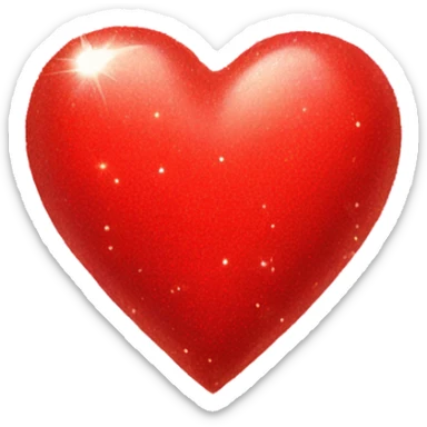 Heart with sparkles sticker