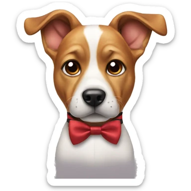 dog with bowtie sticker