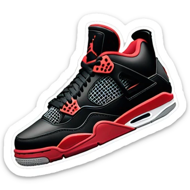 air jordan 4 bred sticker