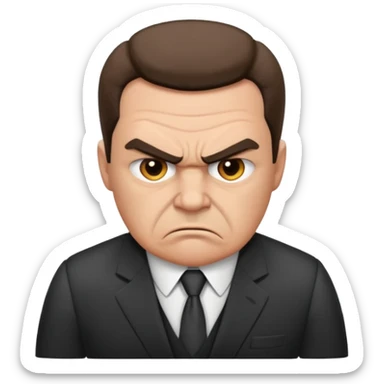 angry boss sticker