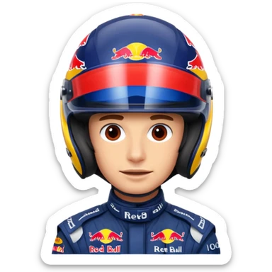 Red bull driver full face covers only helmet invisible f1  sticker