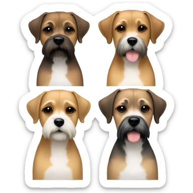 2 white lesbians one tall thin blonde another brunette shorter thin walking border terrier sticker