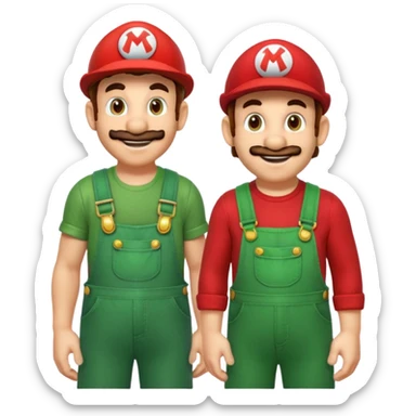 Mario Luigi, a donkey Kong ￼too sticker