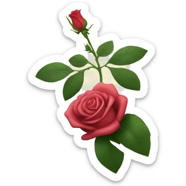 a rose vibrating  sticker