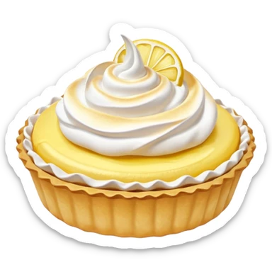 Lemon tartlet with meringue on top sticker