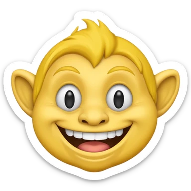 Troll face emoji sticker