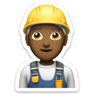 Worker with pvc window sticker