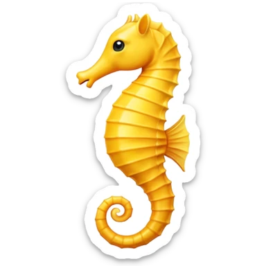 yellow seahorse emoji  sticker