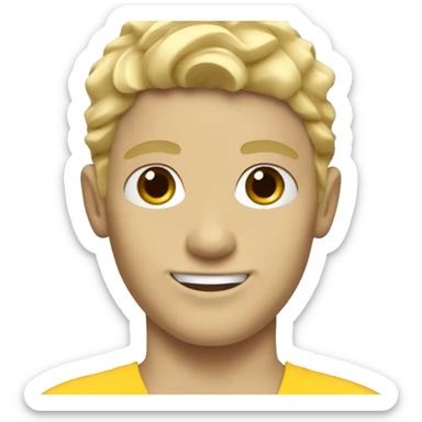 summer olympics water polo blonde boy sticker