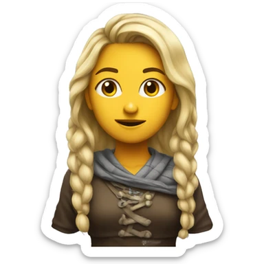 girl saying hawk tuah sticker