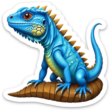 Blue Iguana sticker