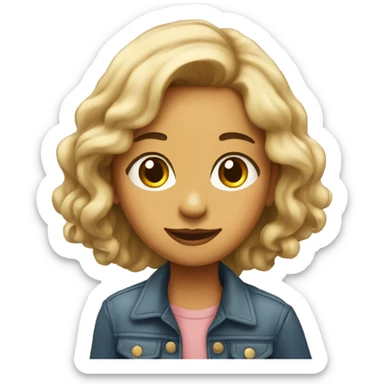 Girl that is kind, creative, observent, loyal and musical sticker