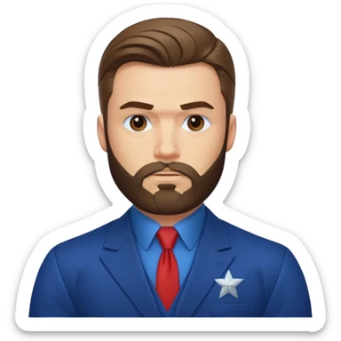 captain america criss evans bearded  sticker